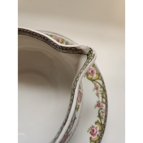 Theodore Haviland Limoges France Gravy Boat with Attached Underplate - Picture 5 of 5
